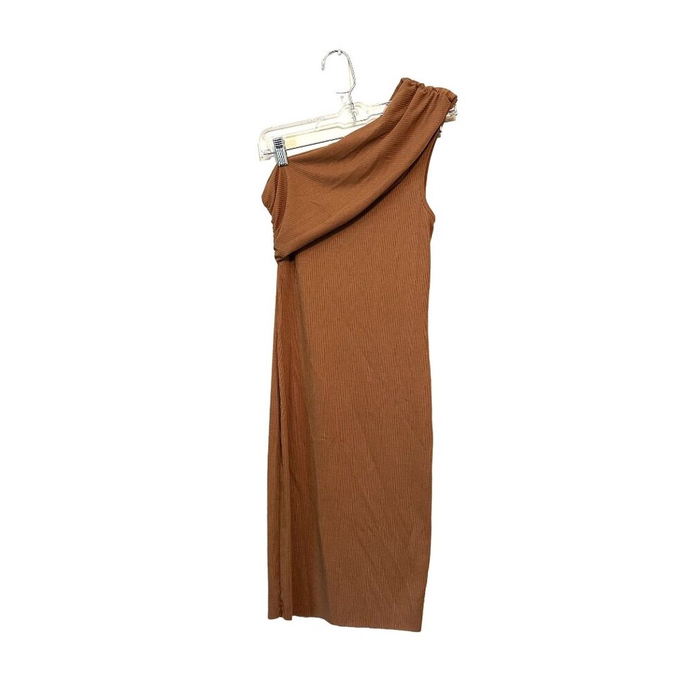 House of Harlow 1960 One Shoulder Ribbed Bodycon Dress Size S